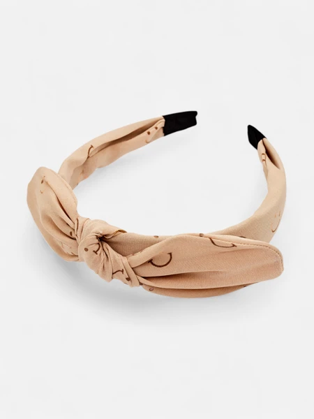 Royalfashion Diadema infantil con lazo y estampado de caras sonrientes