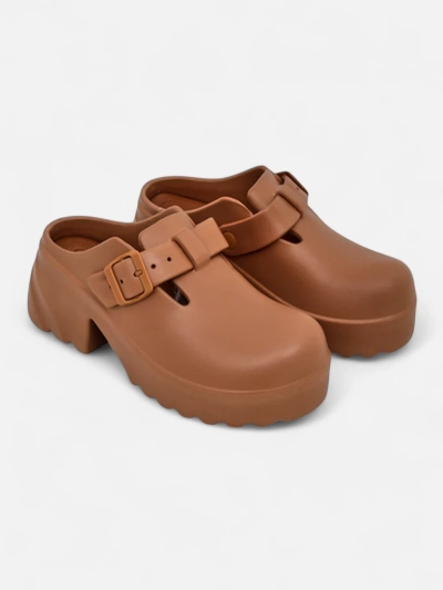 Sandale cu toc din cauciuc pentru femei Royalfashion Voxones