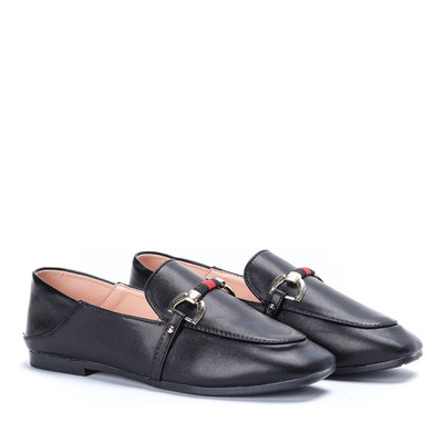 Czarne mokasyny Arielle - Obuwie