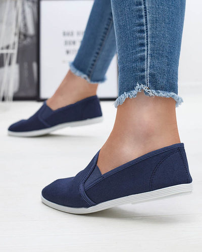 Adidași de damă din material textil albastru marin Sterika - Încălțăminte