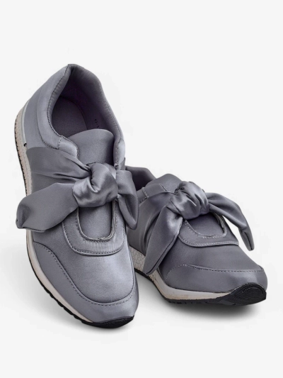 Sneakers Royalfashion pentru femei cu fundiță Socca