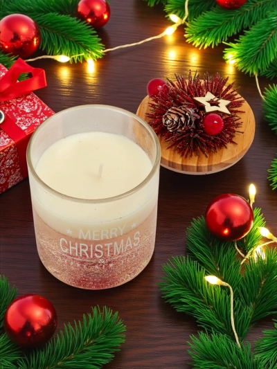 Lumânare parfumată de Crăciun Merry Christmas Happy New Year