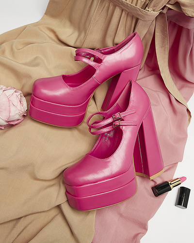 Pantofi cu toc înalt pentru femei Fuchsia Edisa - Încălțăminte