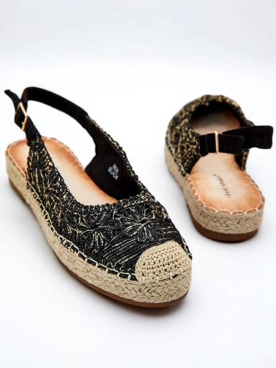 Royalfashion Espadrile de damă cu broderie decorativă
