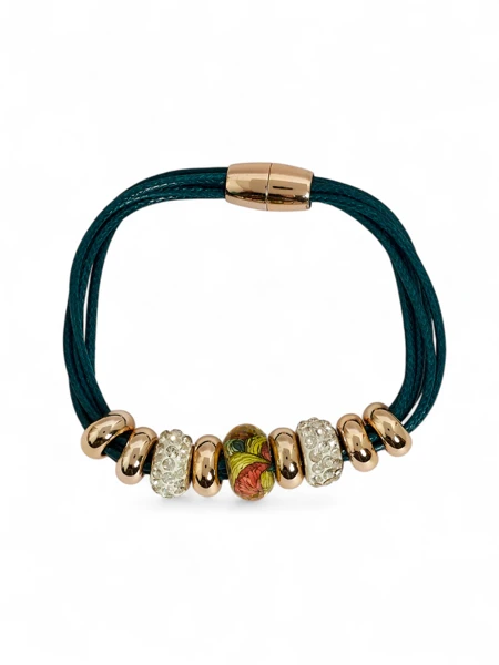 Gyals Dem Armband Wid Beads An Zirconia