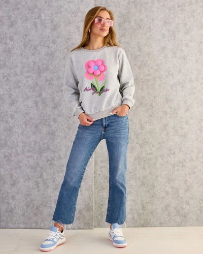 Royalfashion Women's Thin Print Sweatshirt