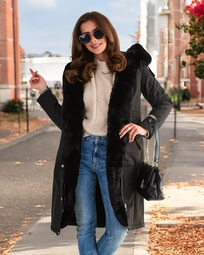 Royalfashion Palton lung pentru femei
