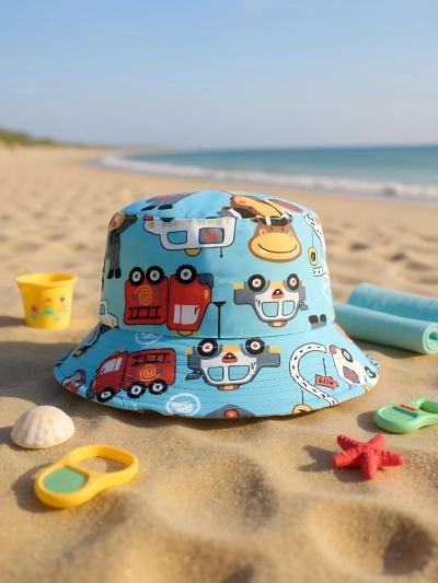 Royalfashion Pălărie tip bucket pentru copii Happy Patches