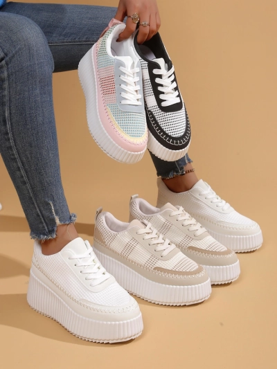 Royalfashion Pantofii sport cu platformă pentru femei Siserra