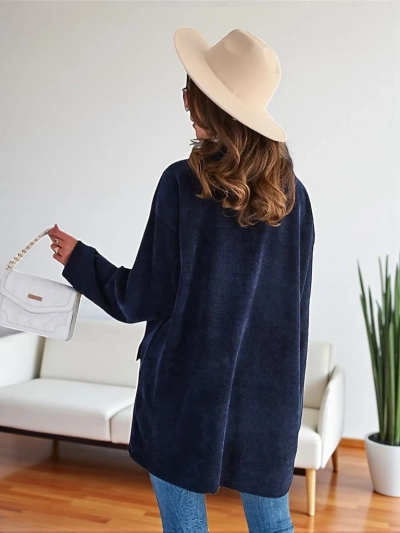 Cardigan pentru femei Royalfashion cu nasturi aurii MĂRIME MARE