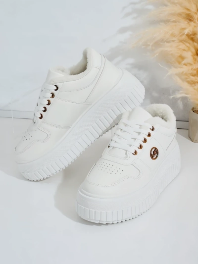 Royalfashion Adidași călduroși de damă cu blană Rozit