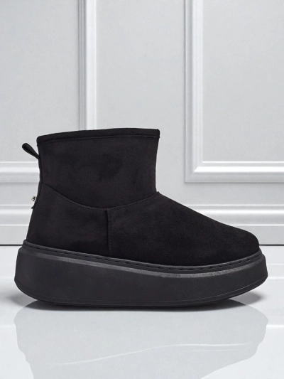 Cizme scurte tip snowboots pentru femei cu parte superioară detașabilă Elizze