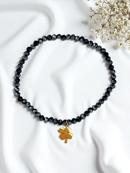 Royalfashion Brățară de damă cu pandantiv trifoi