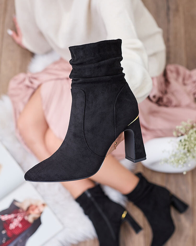 Royalfashion Cizme stiletto negre pentru femei Aharha