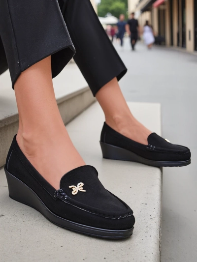 Mocasinile Royalfashion pentru femei pe o talpă joasă Lomman