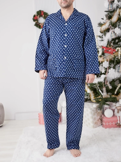 Pijama bărbați Royalfashion cu imprimeu