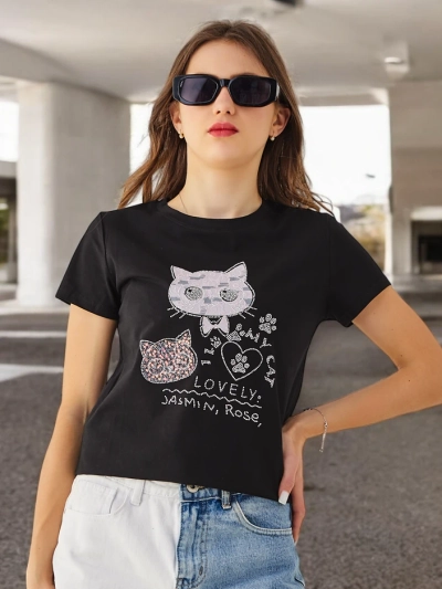 Royalfashion Bluza din bumbac pentru femei