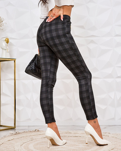 Royalfashion Pantaloni teggings carouri izolate pentru femei