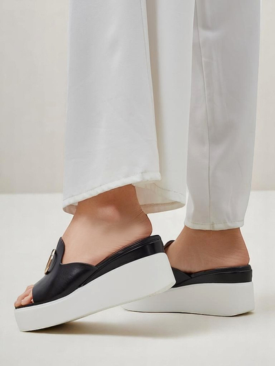 Royalfashion șlapi wedge pentru femei Daffin