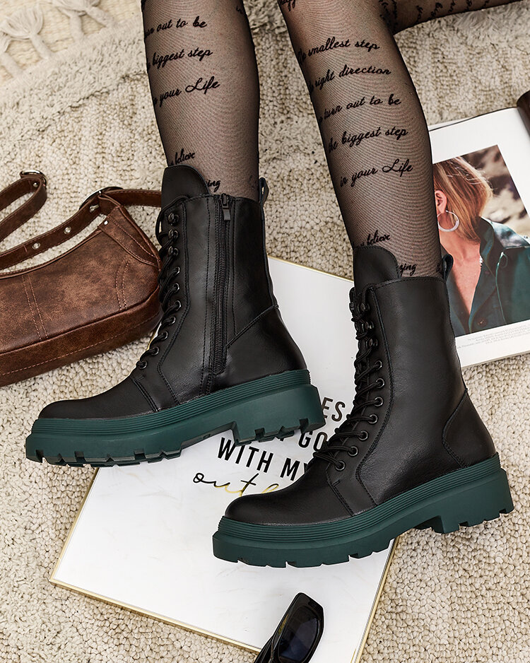 Royalfashion Cizme bagger pentru femei din piele ecologică Vederme