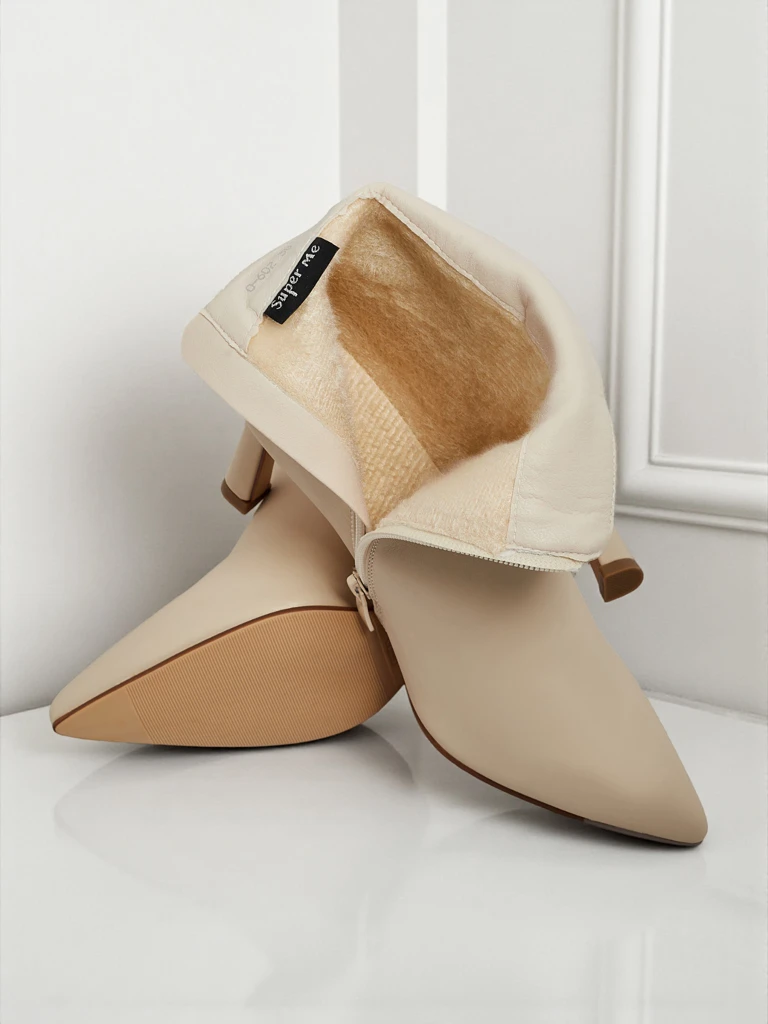 Botine de damă cu toc stiletto Meloria