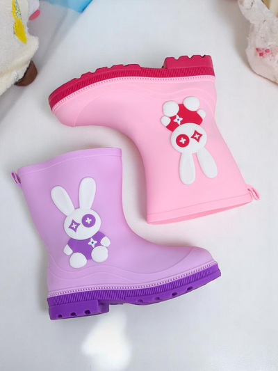 Royalfashion Kalosze dziecięce z króliczkiem Bunny Splash