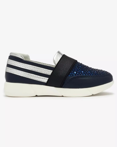 Adidași slip-on pentru copii de culoare bleumarin Ciarala - Încălțăminte