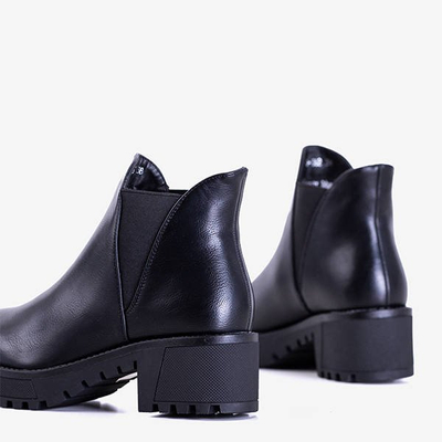 Cizme dama negre cu toc plat de la Dero - Încălțăminte