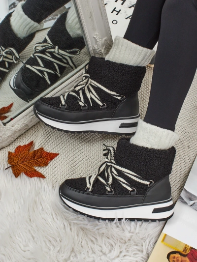 Botine damă tip snowboots cu blană Verruna