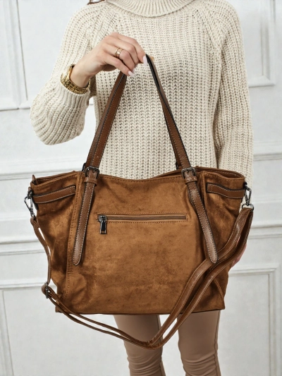 Geantă de damă shopper eco piele întoarsă Daville