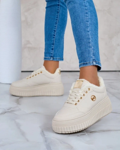 Royalfashion Adidași de damă încălțați cu blană Sofi