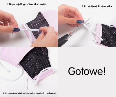 Dziecięca kolorowa 3 warstwowa maseczka ochronna na twarz - Maseczki