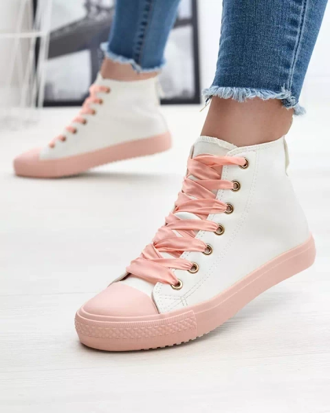 White-Pink Adidași sport pentru femei Macako- Footwear