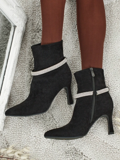 Botine de damă cu toc stiletto Sorelia