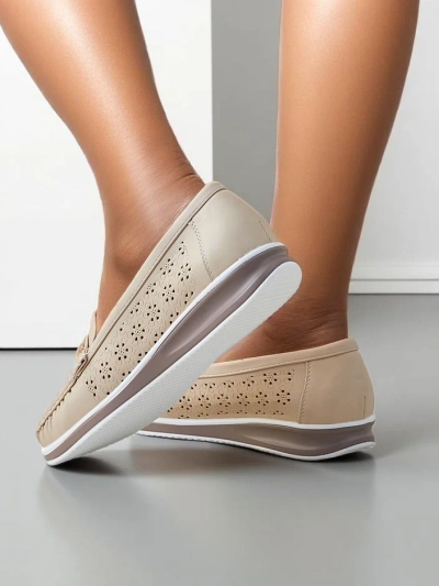 Mocasi din piele perforată Royalfashion pentru femei Cerro