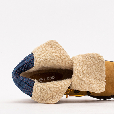 Cizme de dama mustar pe postul Royaltan - Incaltaminte