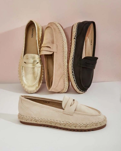 Royalfashion Mocasini de damă din piele întoarsă eko Monum
