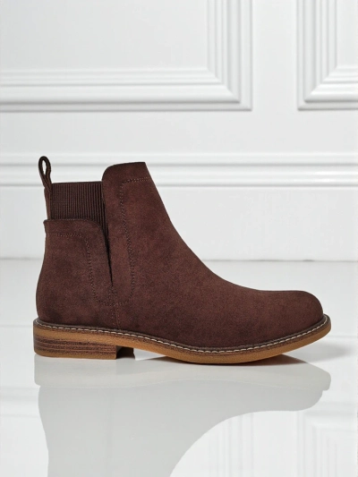 Gyal dem boot ala Chelsea boot fram eko-suedha Veysi