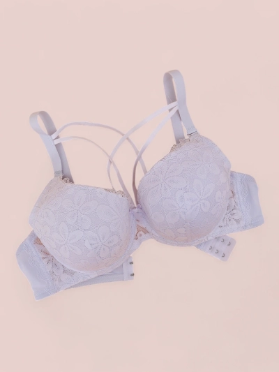 Royalfashion Sutien padded pentru femei cu dantelă