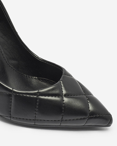 Pantofi matlasați de damă de culoare neagră Duclisa- Footwear
