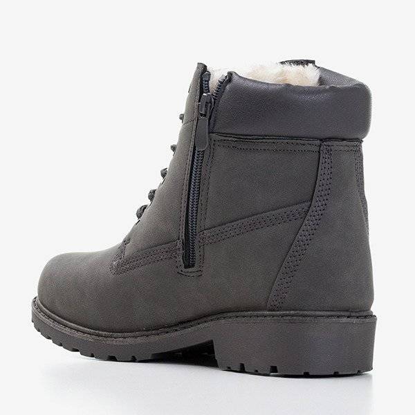 OUTLET Trappers gri închis Adeline - Încălțăminte