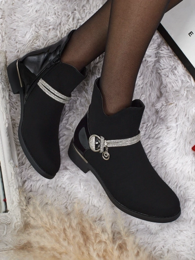 Botine din piele ecologică Marvella