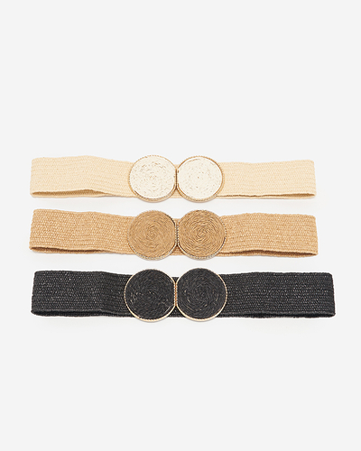 Cureaua Elastica Impletita Neagra Dama - Accesorii