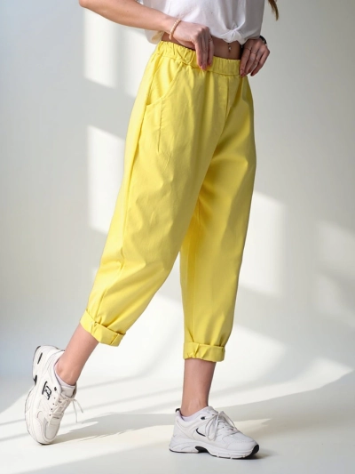 Pantaloni Royalfashion pentru femei din viscoză tip Harem