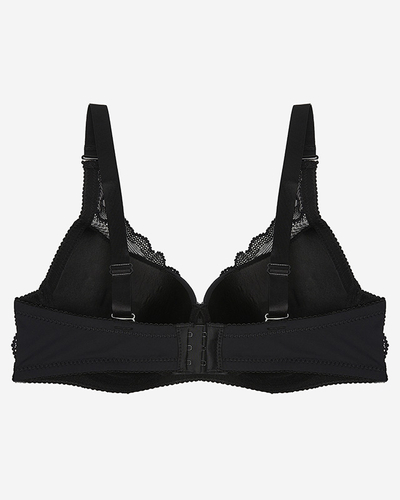 Sutien negru din dantelă pentru femei- Lenjerie
