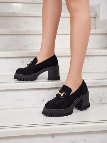 Sandale Elegante Vulcano din Piele Întoarsă Neagră