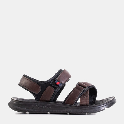 Băieți tineri sandale velcro maro Oxymius - Încălțăminte
