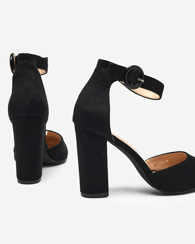 OUTLET Sandale de dama negre pe post Nastio - Incaltaminte