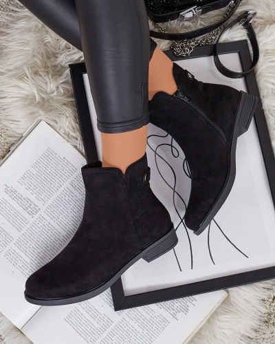 Royalfashion Cizme Dovilla din piele întoarsă eko pentru femei