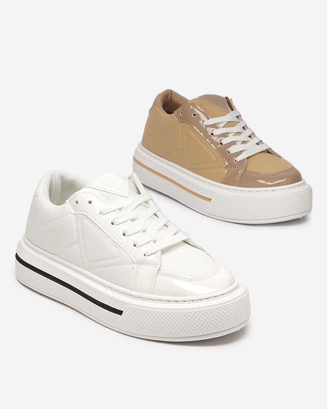 OUTLET Tenisi sport albi dama Smaqo - Incaltaminte